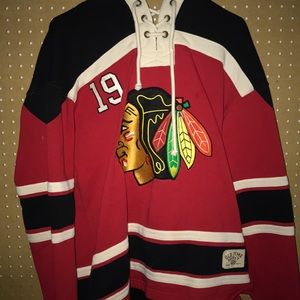 Chicago Blackhawks Toews hooded jersey